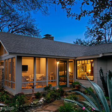 Screened Outdoor Living with Fireplace