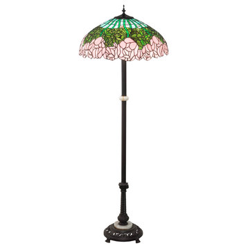 62 High Tiffany Cabbage Rose Floor Lamp