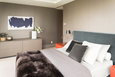 Inspiration for a contemporary bedroom remodel in Vancouver