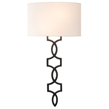 Chateau 12x24" 2-Light Casual Luxury Sconce by Kalco