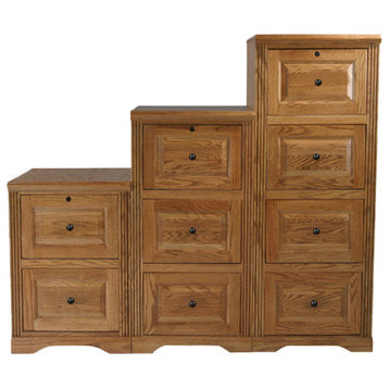 Eagle Furniture Oak Ridge 2-Drawer File Cabinet, Lite Oak, 2-Drawer