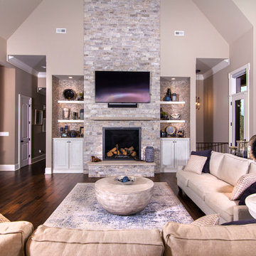 Custom Family Room with Classic Curves