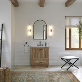 Ari Kitchen & Bath Sally 30 Bathroom Vanity Ash Brown Finish