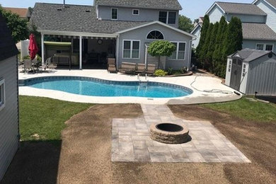 Paver Patio, Fire pit, and Grading