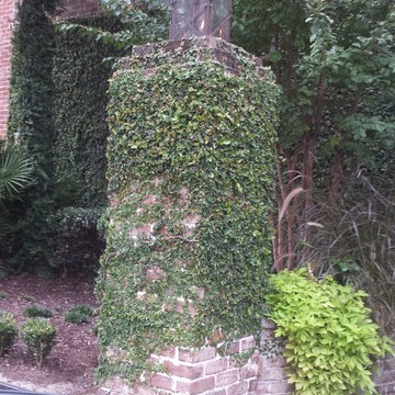 Post Mounted Lantern, Aged Copper Lantern
