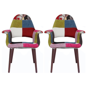 Upholstered Dining Chairs With Arms Fabric Modern Dark Wood Arm Chairs Multi