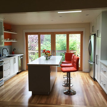Custom IKEA kitchen with Kokeena doors