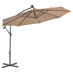 vidaXL Cantilever Umbrella Parasol with Solar LEDs Outdoor Umbrella 118.1"  Green - Contemporary - Outdoor Umbrellas - by vidaXL LLC | Houzz