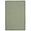 Colonial Mills Outdoor Houndstooth Tweed Braided Ot68 Leaf Green 7x7