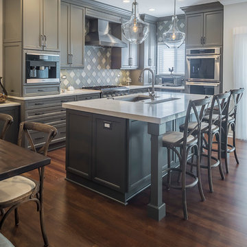 Mixed Grays, a Small Chef's Kitchen with Plenty of Professional Luxuries.