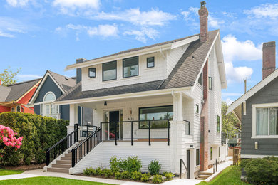 Inspiration for a contemporary exterior home remodel in Vancouver