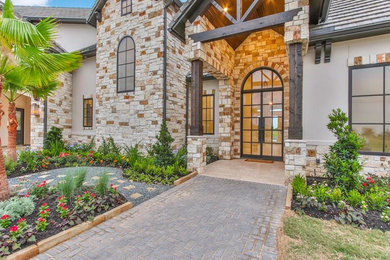 Inspiration for a transitional entryway remodel in Houston
