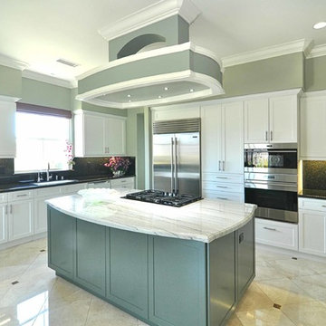 Kitchen: Shaker Sarasota Chalk White Silk