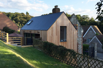 Inspiration for a contemporary exterior home remodel in Kent