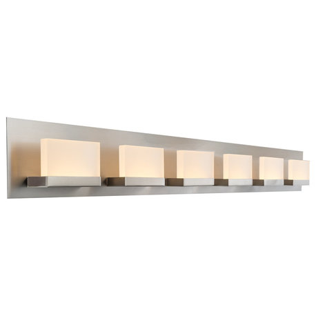 Kira Home Everett 48" 60W Integrated LED Bathroom / Light, Rectangular Acrylic