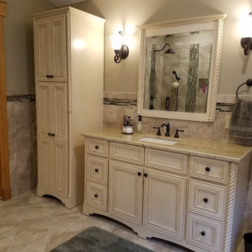 Bertch Vanity, Linen Cabinet and Mirror - Donovan Series