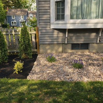 River Rock Gravel Bed Shrubs Niskayuna