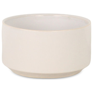 Elegant Small Ceramic Pot - Off White
