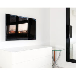 Custom wall mirror with black glossy frame - Wall Mirrors