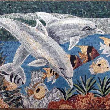Dolphin Mosaics I Mozaico