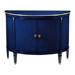 Inviting Home Inc. - Blue Demilune Cabinet - Buffets And Sideboards