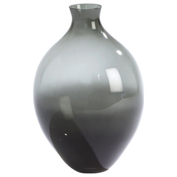 Amphora Glass Vase, Grey, Small