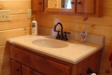 Example of a trendy bathroom design in Other