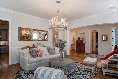 Living room - shabby-chic style living room idea in Columbus