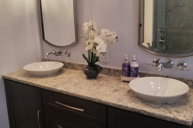 Inspiration for a transitional bathroom remodel in St Louis