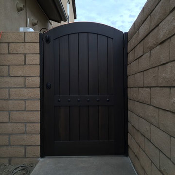Clean and Simple Custom Wood Gates by Garden Passages