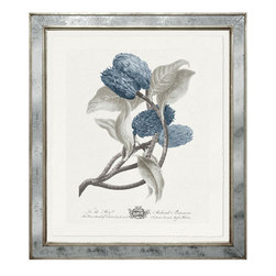 Imperial Flowers Blue & Grey - Print 6 - Artwork