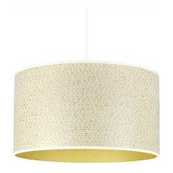 Storm | Cream Weave Drum Pendant - Ceiling Lighting