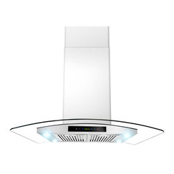 AKDY - AKDY AG-ZAIS3BR Euro Stainless Steel Island Mount Range Hood - Range Hoods And Vents