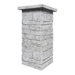 C141-BRIGHTON STONE COLUMN WRAP (CAPS SOLD SEPARATELY) - Wall Panels