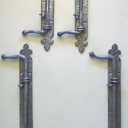 Wrought Iron Cane Bolts - Front Doors