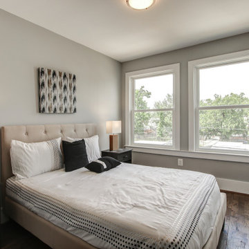 Basement remodel with bedroom space, closet space, living area, Virginia