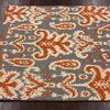 Transitional 8' 6"x11' 6" Smoke Hand Tufted Area Rug Verden Ikat