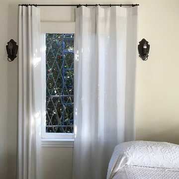 Sheer Curtains over Blackout Roller Shades