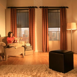Shades with Side Panels - Curtains