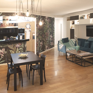living con cucina a vista