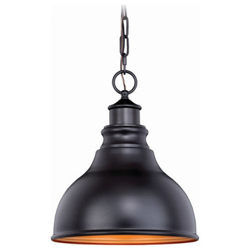 Vaxcel - Delano 1-Light Outdoor Pendant in Farmhouse and Barn Style 13 Inches