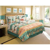 Safdie & Co. 5-piece Polyester Maui Printed King Quilt Set in Multi-Color
