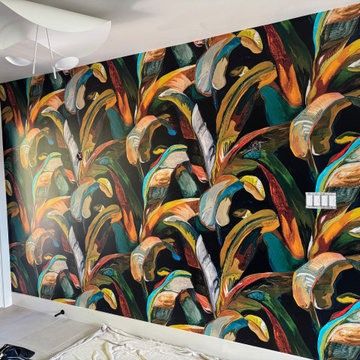 cwstockwell -voutsa Wallpaper Installation-Accent wall in the entryway-