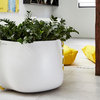 Blinde™ Stitch 125 Concrete Planter - Plant Pots, Graphite, Rope: White