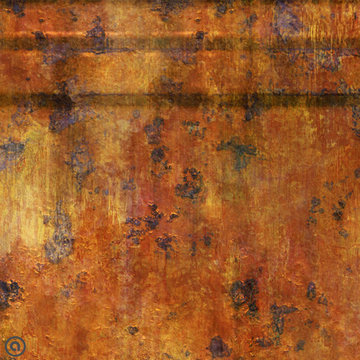Metal Rust. Industrial Collection. Haute Couture Peel & Stick Fabric Wallpaper.