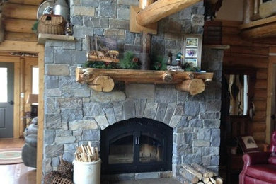 Living room - rustic living room idea in Other