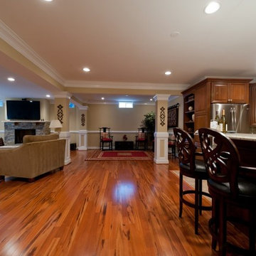 A Home in the Basement Adds Space for Family in Ashburn, Virginia