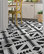 Tadla Handmade Cement Tile, Black/White, Sample