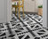 Tadla Handmade Cement Tile, Black/White, Sample