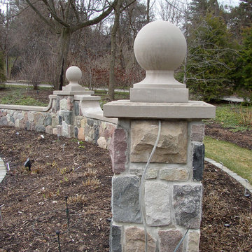 Split Face Fieldstone Wall